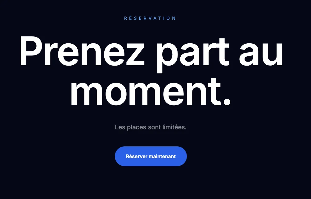 EventFlow - section CTA